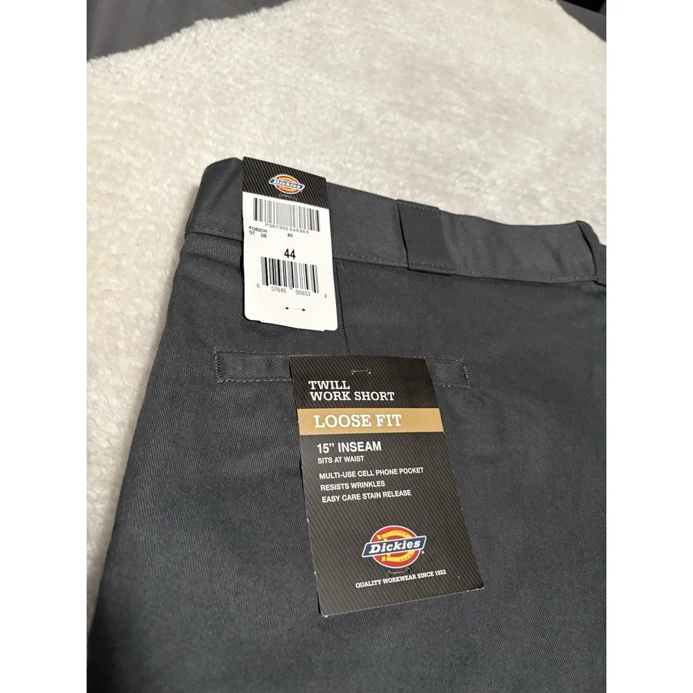 Dickies Work Shorts Gray Twill Loose Fit 15